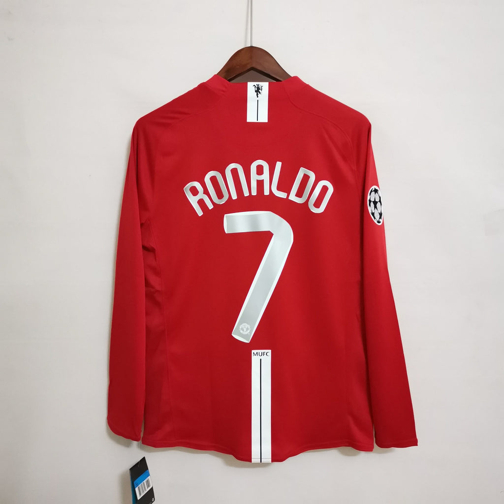Manchester United Home Retro Long Sleeve Jersey 2008 – Ronaldo #7 – Fan Version