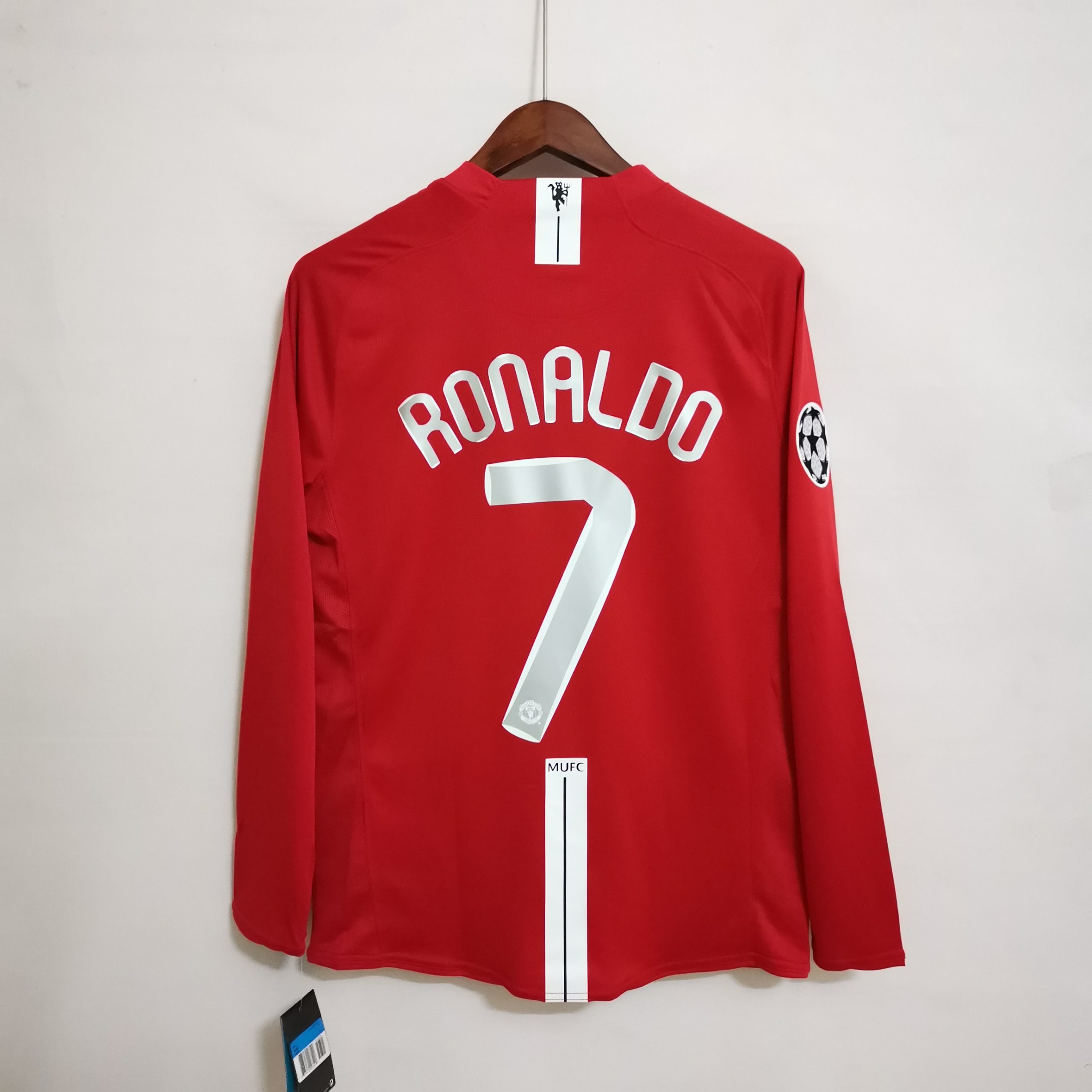 Manchester United Home Retro Long Sleeve Jersey 2008 – Ronaldo #7 – Fan Version