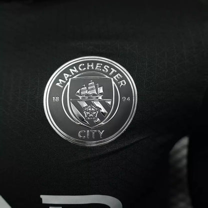 Manchester City 2025/26 Away Player Version Long Sleeve Soccer Jersey – Men