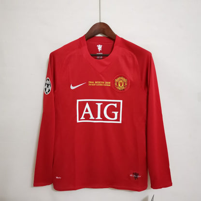Manchester United Home Retro Long Sleeve Jersey 2008 – Ronaldo #7 – Fan Version